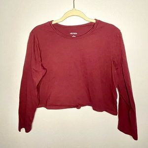 Maroon long sleeve tee